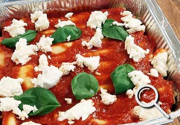 fresh pasta  dishes Ricotta and Spinach Cannelloni from pastiamo