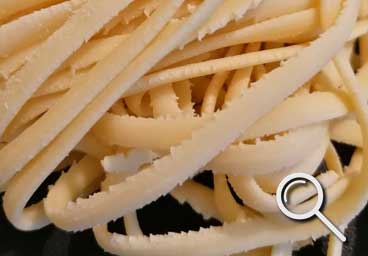 fresh pasta shape Lnguine from pastiamo