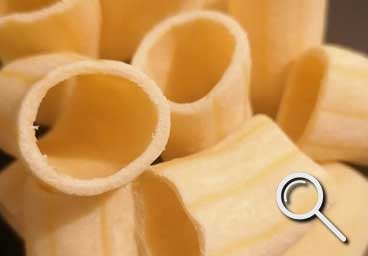 fresh pasta shape Paccheri from pastiamo